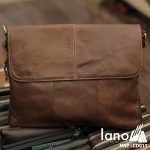 Túi xách da đeo chéo 011 nâu bò