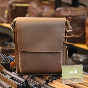 Túi Đeo Chéo Nam Lano Da Bò Sáp KT51
