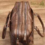 Cặp da nam công sở cao cấp da thật đựng laptop 15 inch CD36 mặt trên