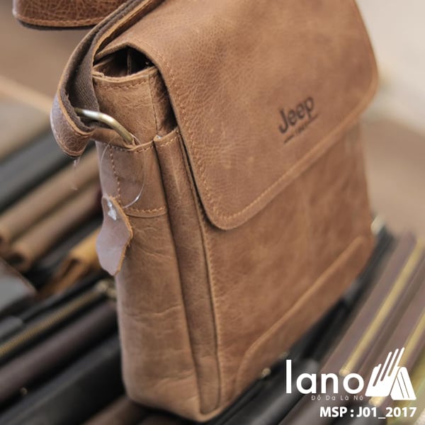 Túi đeo chéo nam da thật JEEP 01 - 2017 nghiêng