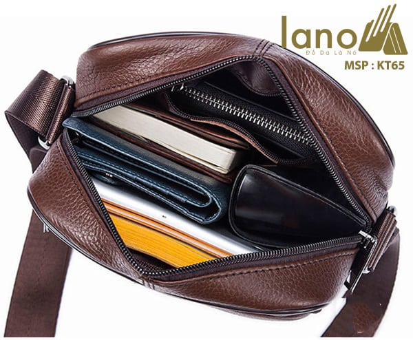 Túi đeo chéo nam giá rẻ KT65 bên trong