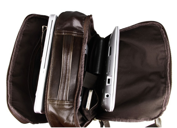 Balo da thật thời trang nam tính đựng laptop BLN02