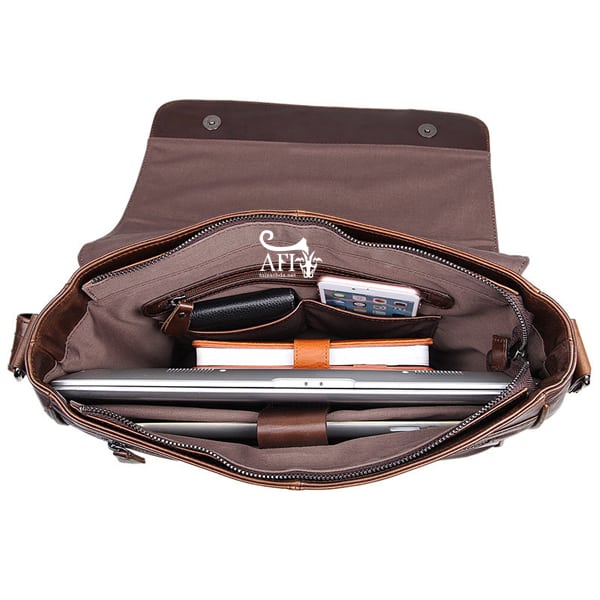 Cặp da nam đeo chéo đựng macbook da thật giá rẻ CD39