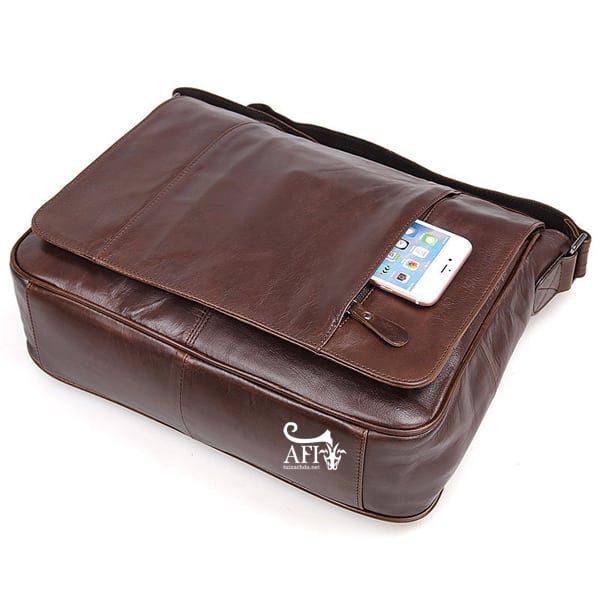 Cặp da nam đeo chéo đựng macbook da thật giá rẻ CD39