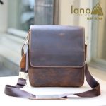 Túi đeo chéo nam da thật đựng iPad dạng hộp KT68