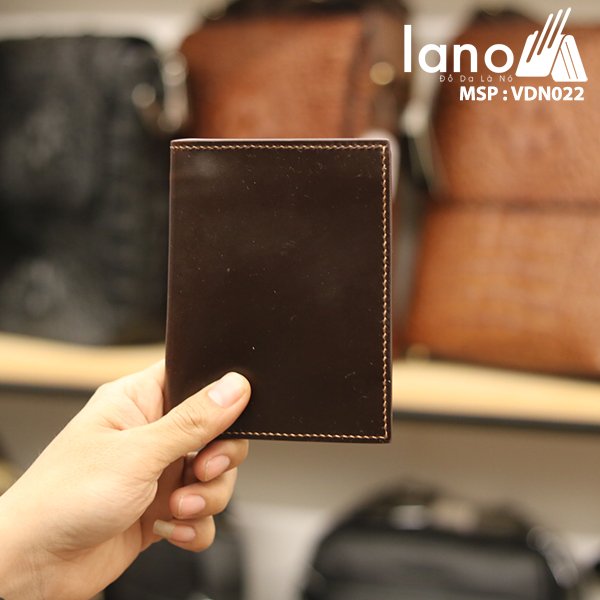 Ví da nam khâu tay thủ công thời trang sang trọng VDN22 đen