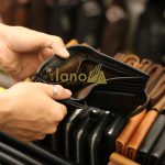 Ví da nam logo đầu trâu có khóa bấm dày dặn thời trang VDN015