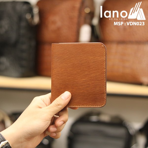 Ví da nam thủ công khâu tay da bò xịn VDN23
