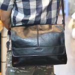 Cặp túi xách đeo chéo nam da thật Lano Contact 12