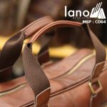 Cặp da nam Lano đựng Laptop 15 inch da bò thật thời trang bụi bặm CD64 - tay xách