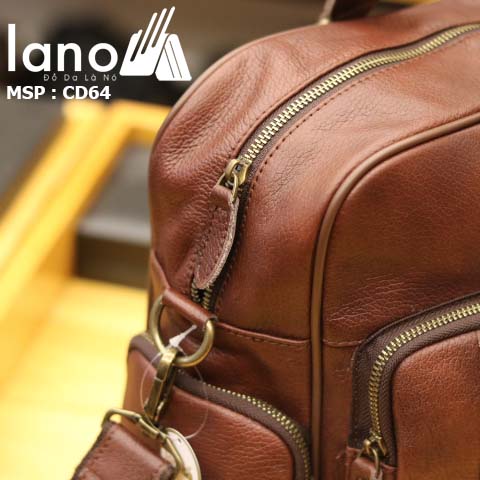 Cặp da nam Lano đựng Laptop 15 inch da bò thật thời trang bụi bặm CD64