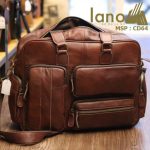 Cặp da nam Lano đựng Laptop 15 inch da bò thật thời trang bụi bặm CD64