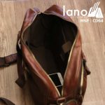 Cặp da nam Lano đựng Laptop 15 inch da bò thật thời trang bụi bặm CD64 - bên trong