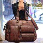 Cặp da nam Lano đựng Laptop 15 inch da bò thật thời trang bụi bặm CD64 - xách tay