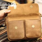 Túi da đeo chéo nam Lano thời trang tiện lợi mới 2018 KT88 - bên trong
