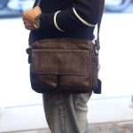 Túi da đeo chéo nam Lano thời trang tiện lợi mới 2018 KT88