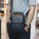 Túi da nam Lano đeo chéo mini loại nhỏ KT75