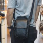 Túi da nam Lano đeo chéo mini loại nhỏ KT75