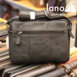 Túi đeo chéo nam công sở Lano da bò thời trang tiện lợi KT80 - mặt sau