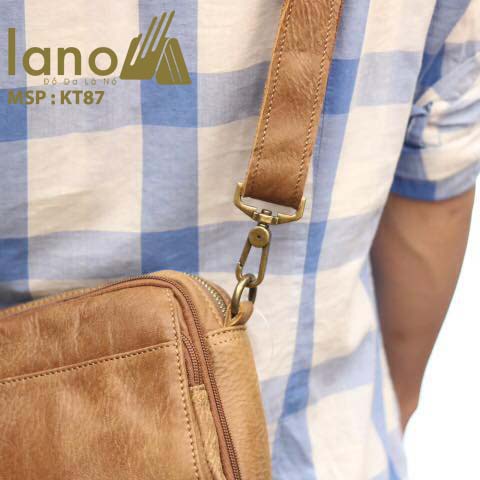 Túi đeo chéo nam Lano có đai thắt lưng mới lạ 2018 KT87 - đeo lưng