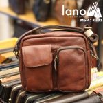 Túi đeo chéo nam Lano da bò thật thời trang bụi bặm KT81