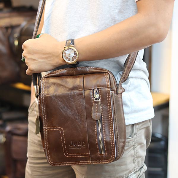 Túi Xách Nam Đeo Chéo Da Thật Lano Đựng iPad Mini Lano Jeep J30_2017 đeo chéo