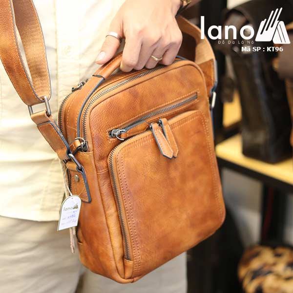 Túi da đeo chéo Lano dạng hộp đẳng cấp lịch lãm KT96 - xách tay