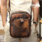 Túi da đeo chéo Lano dạng hộp đẳng cấp lịch lãm KT96 - đeo trước