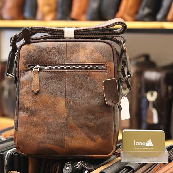 Túi da đeo chéo Lano dạng hộp đẳng cấp lịch lãm KT96 - mặt sau