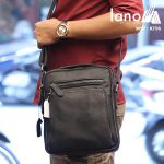 Túi da đeo chéo Lano dạng hộp đẳng cấp lịch lãm KT96 đen - đeo vai
