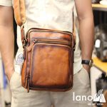 Túi da đeo chéo Lano dạng hộp đẳng cấp lịch lãm KT96 - đeo trước