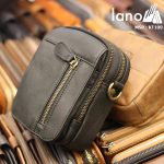 Túi da Lano đeo chéo nam giá rẻ KT109 đen
