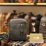 Túi da Lano đeo chéo nam giá rẻ KT109 đen