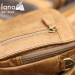 Túi da Lano đeo chéo nam giá rẻ KT109 vàng bò