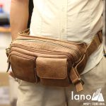 Túi đeo bụng nam da bò nhỏ gọn tiện lợi TDB006 - đeo bụng