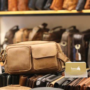 Túi đeo bụng nam da bò nhỏ gọn tiện lợi TDB006