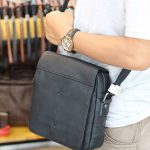 Túi đeo chéo nam da bò cao cấp Lano sang trọng thời trang tiện lợi KT107 đeo chéo