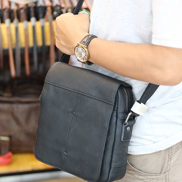 Túi đeo chéo nam da bò cao cấp Lano sang trọng thời trang tiện lợi KT107 đeo chéo