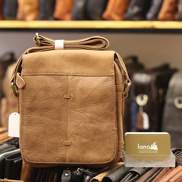Túi đeo chéo nam da bò cao cấp Lano sang trọng thời trang tiện lợi KT107