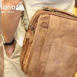 Túi đeo chéo nam da bò thật Lano thời trang cao cấp KT102 - đeo lưng