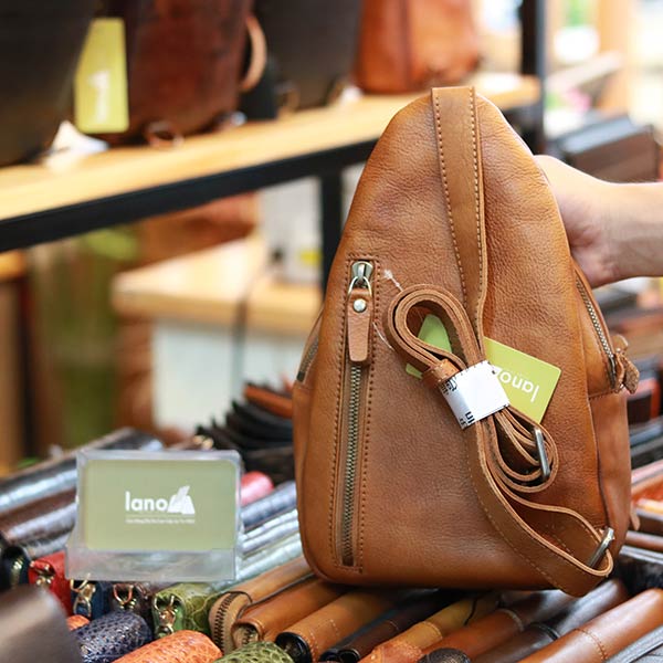Túi đeo chéo ngực nam Lano da bò cao cấp tiện dụng mẫu mới 2018 TDL47