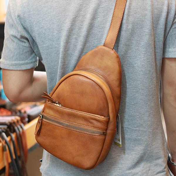 Túi đeo chéo ngực nam Lano da bò cao cấp tiện dụng mẫu mới 2018 TDL47