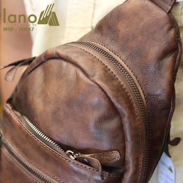 Túi đeo chéo ngực nam Lano da bò cao cấp tiện dụng mẫu mới 2018 TDL47