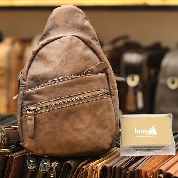 Túi đeo chéo ngực nam Lano da bò cao cấp tiện dụng mẫu mới 2018 TDL47