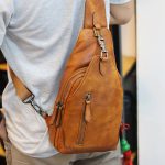 Túi đeo ngực nam Lano da bò thời trang phong cách TDL49 đeo chéo