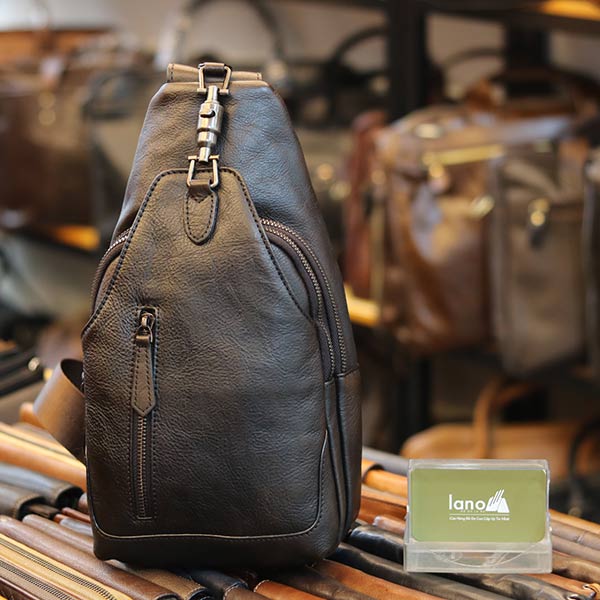 Túi đeo ngực nam Lano da bò thời trang phong cách TDL49
