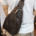 Túi đeo ngực nam Lano da bò thời trang phong cách TDL49 đeo chéo