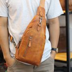 Túi đeo ngực nam Lano da bò thời trang phong cách TDL49 đeo chéo