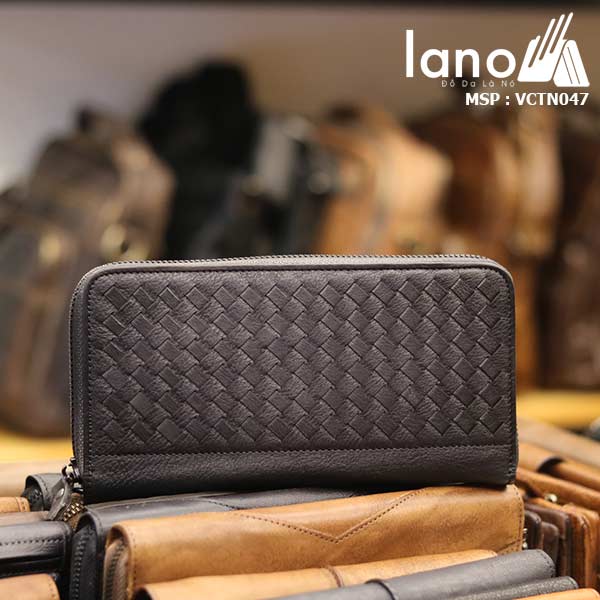 Ví cầm tay nam da bò Lano gọn nhẹ tiện lợi VCTN047