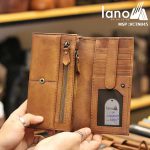Ví cầm tay nam da thật Lano gọn gàng tinh tế VCTN045 - bên trong